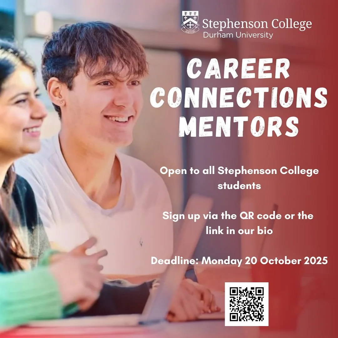 True success at Durham is more than obtaining a degree certificate! Our Career Connections mentoring programme provides a fantastic opportunity for current undergraduate and postgraduate students to develop their Graduate Attributes, employability kn