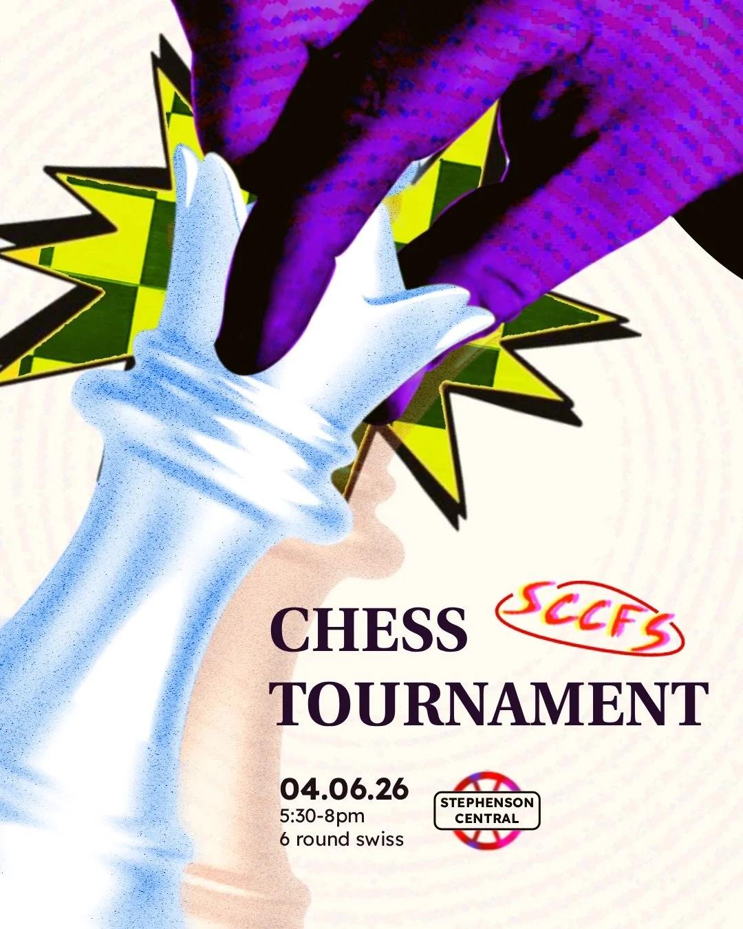 SCCFS CHESS TOURNAMENT ♟️🕺🏽

Come play some casual chess, enjoy some friendly competition and meet new people! 

All for a good cause, we are raising money on behalf of @stevofashionshow with a &pound;3 entry fee in aid of @stcuthbertshospice 🫶