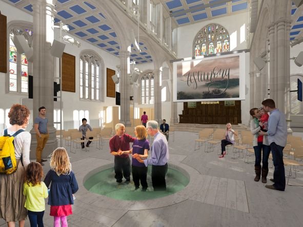 Belfrey proposed Baptism pool