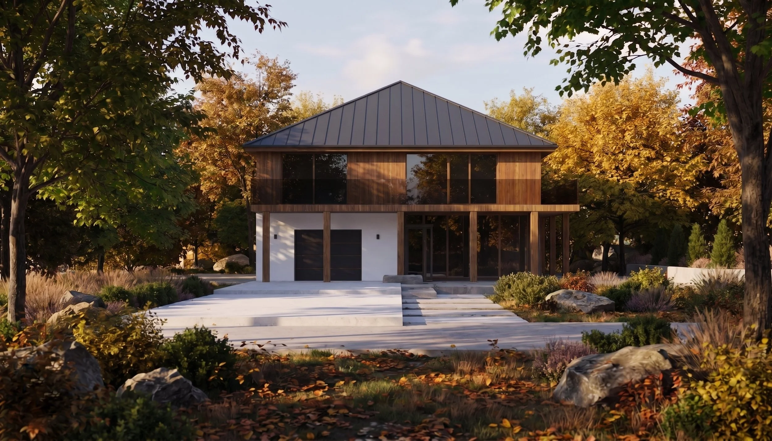Countryside Home Exterior Render: SketchUp to Photorealistic Visualisation