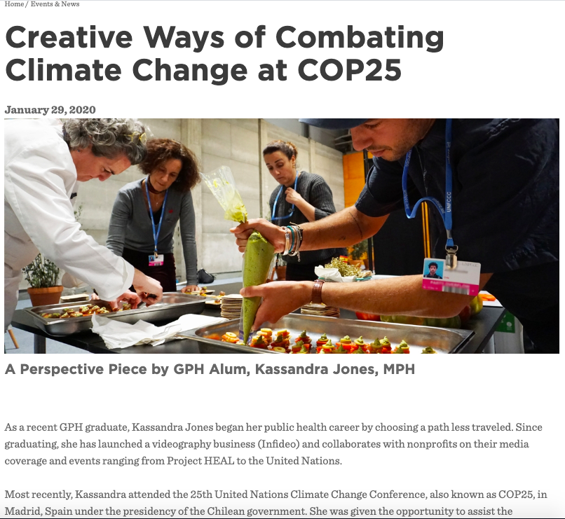 Creative Ways of Combating Climate Change at COP25