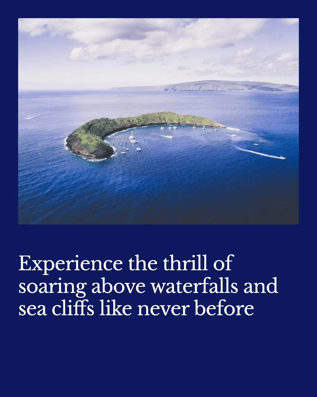 Explore Hawai&lsquo;i from sky to sea in one unforgettable week!

Plunge into crystal-clear waters at Molokini Crater, where colorful marine life awaits your snorkel adventure. Feel the thrill flying doorless over Maui&rsquo;s majestic sea cliffs and