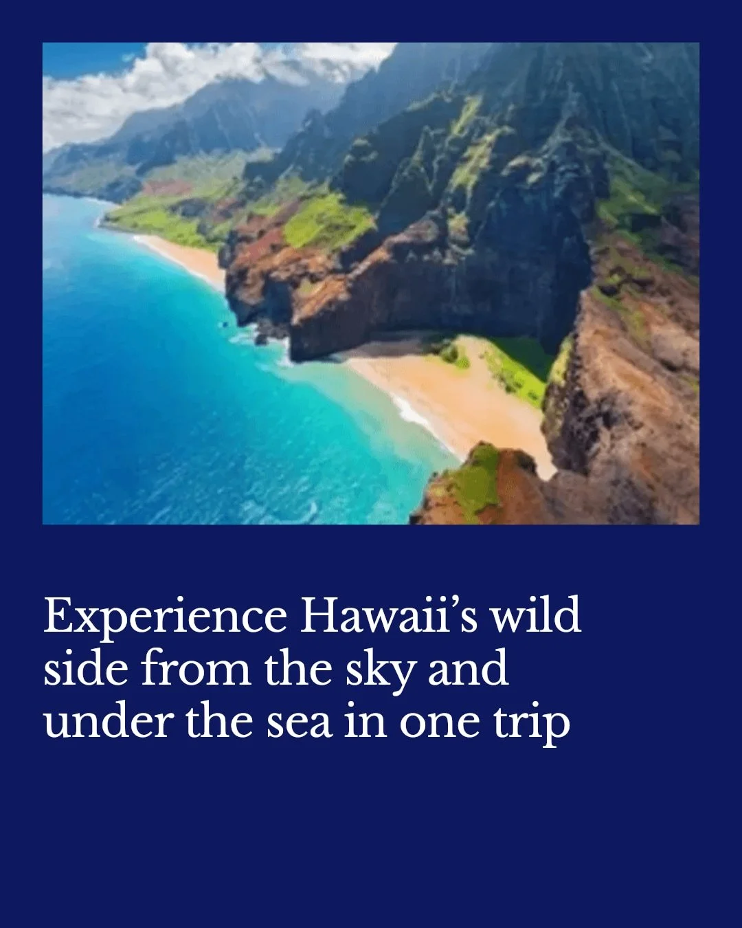 From sky-high helicopter rides over volcano peaks to snorkeling the clear Molokini reefs, your ultimate Hawai&lsquo;i adventure awaits!

Explore colorful marine life, soar above lush valleys, and end your days with traditional lūʻau under the stars. 