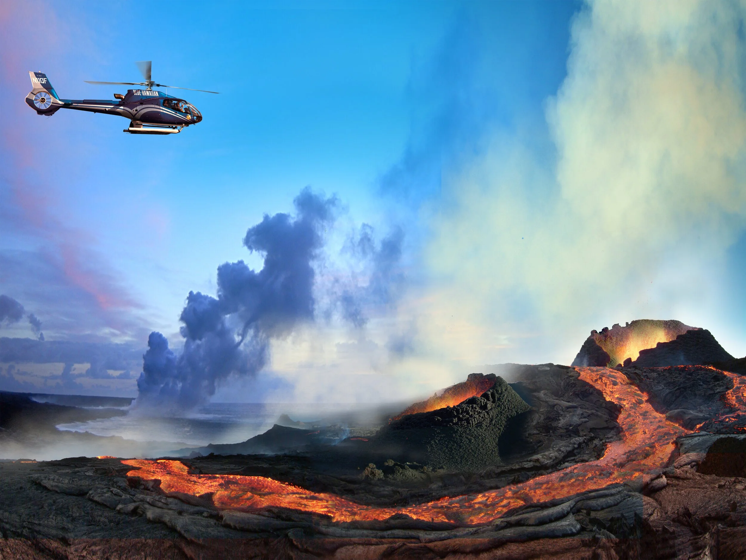 Big Island Helicopter Tours &amp; Hilo’s Best Local Eats: Volcano Views, Rainforests, and Authentic Island Flavor