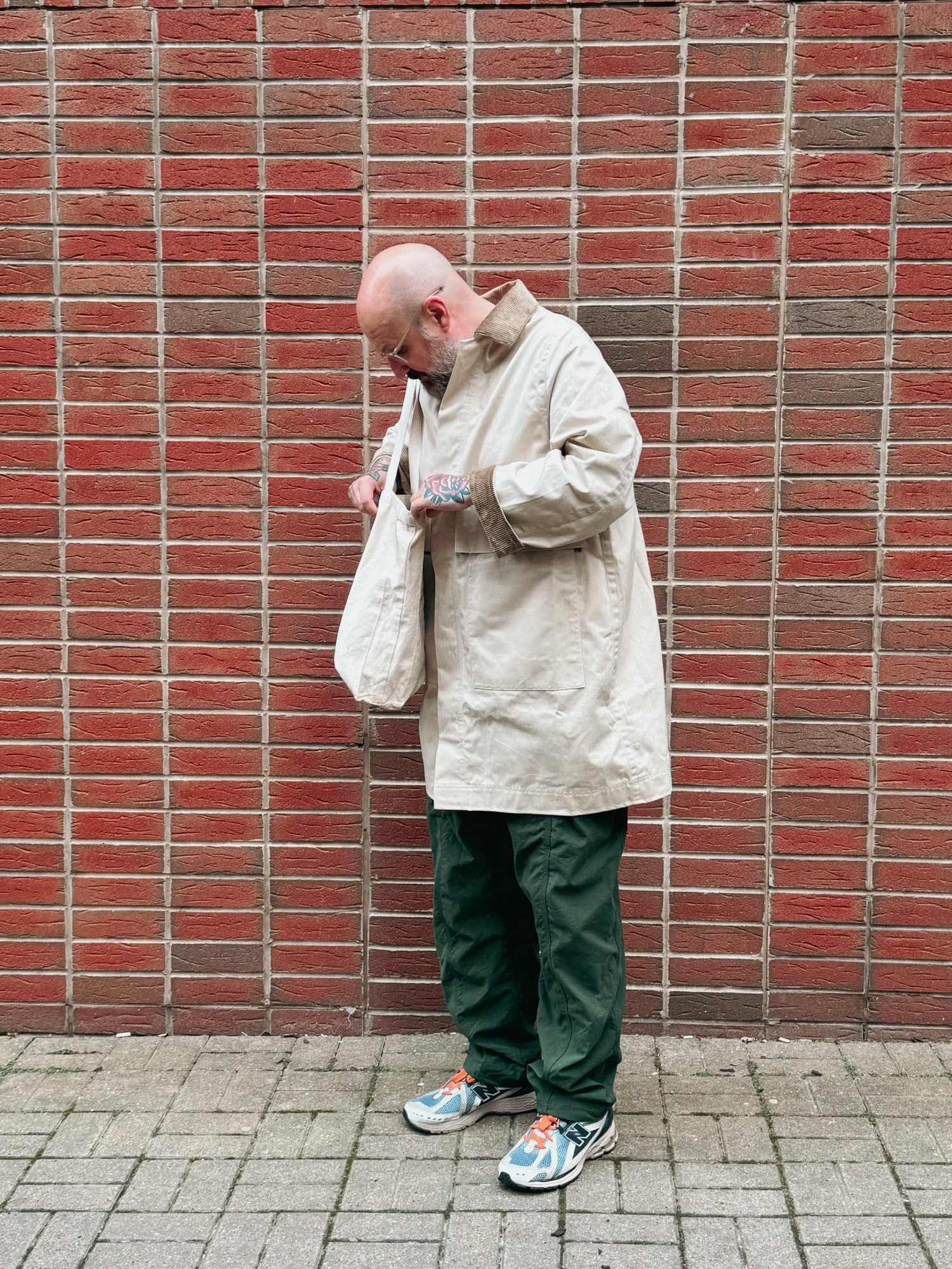 013 WAX COTTON OVERCOAT — NEMCEE