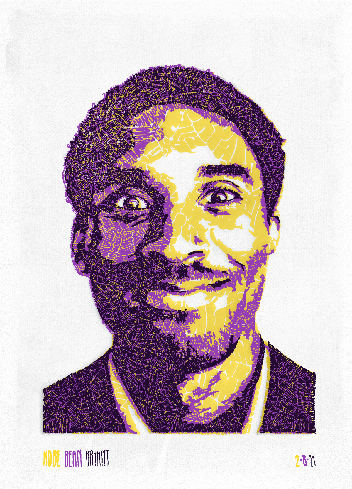  Pen and Ink on three stacked vellum transparencies, colorized in Illustrator 