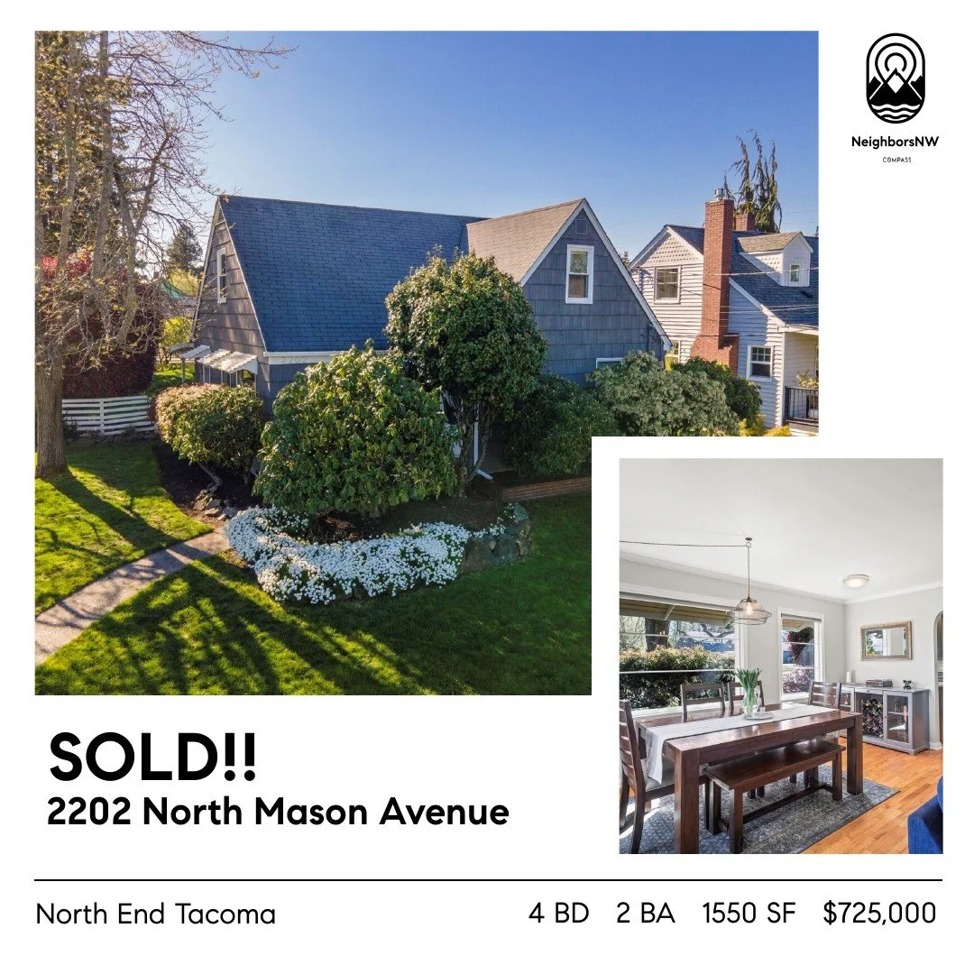 We beat out 8 other offers on this North End Tacoma home, and we won on terms, not offer price. My clients were fantastic to work with. They were very seasoned home buyers and trusted me to look out for their best interests. I would work with them ag