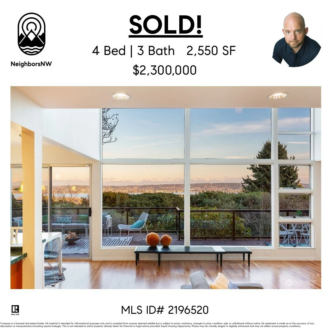 My clients were targeting a specific property in View Ridge, but then this absolute gem came on a day later. We shifted strategies, ended up having to compete, and still came out on top. Very happy, excited, and thrilled to watch as they begin to tur