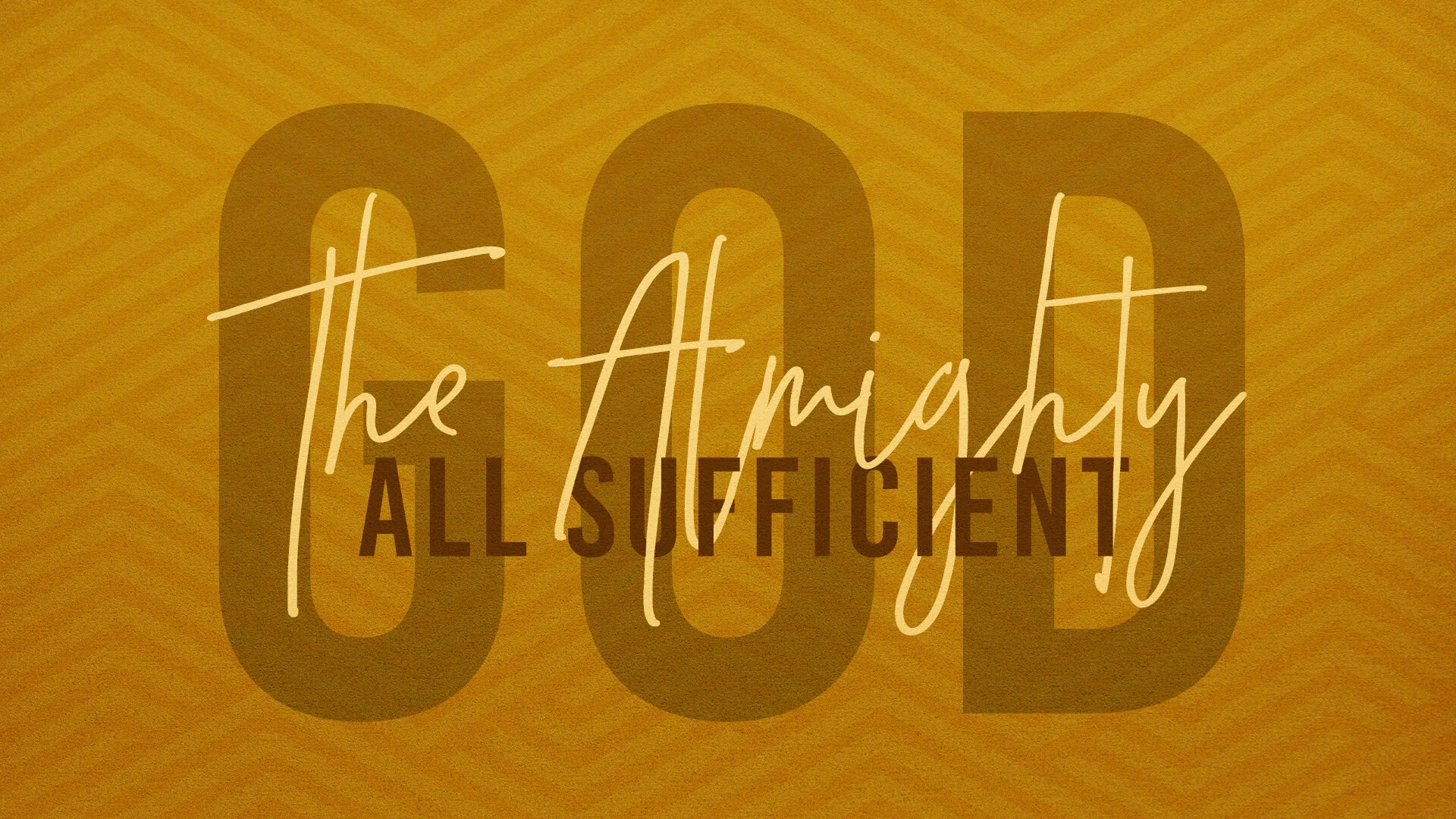 The Almighty, All Sufficient God - Pastor Nathan Holmes