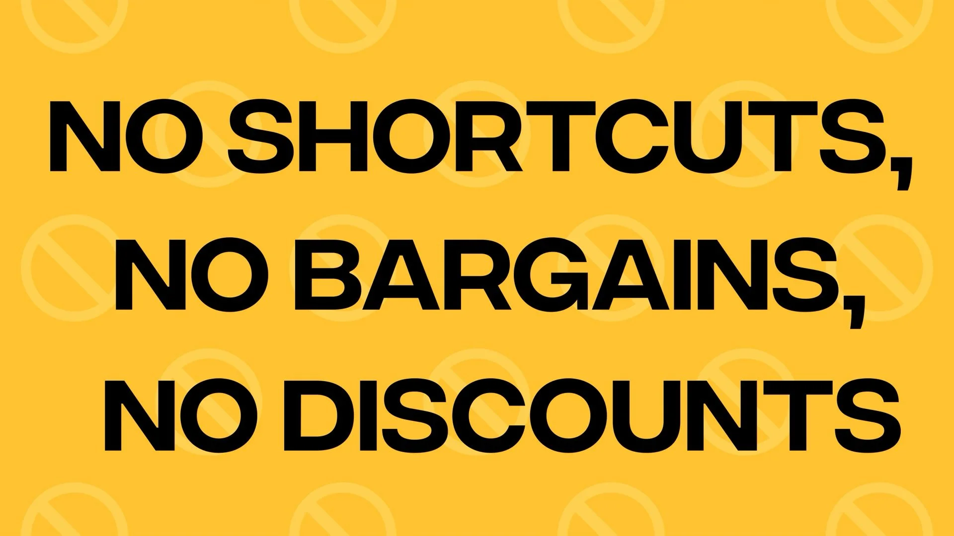 No Shortcuts, No Bargains, No Discounts -  Pastor Nathan Holmes