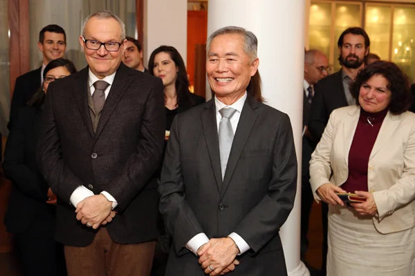 Brad and George Takei & Camille Abate