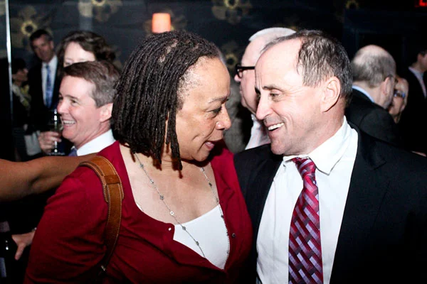 Honoree, Actor S. Epatha Merkerson and Club President Allen Roskoff
