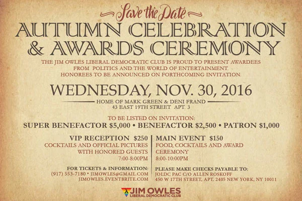 The Jim Owles Autumn Celebration &amp; Awards Ceremony 2016