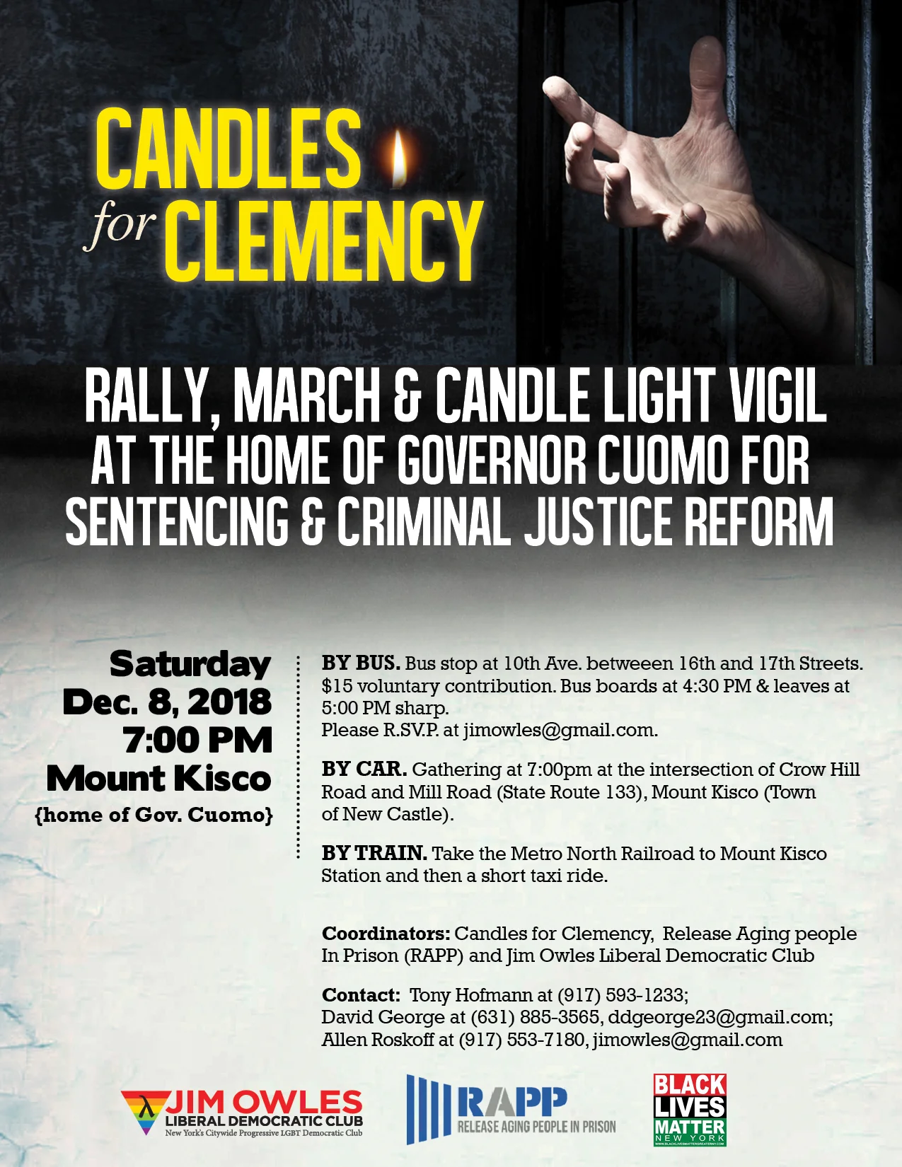 Candles for Clemency 2018