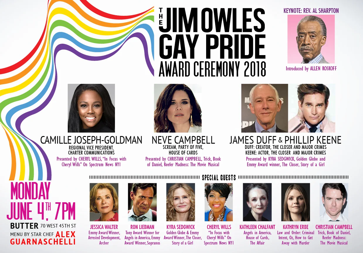 The Jim Owles Gay Pride Awards Ceremony 2018