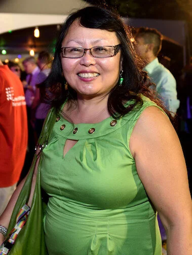 Justice Doris Ling-Cohan at June's LGBT Community Center Garden Party. | DONNA ACETO