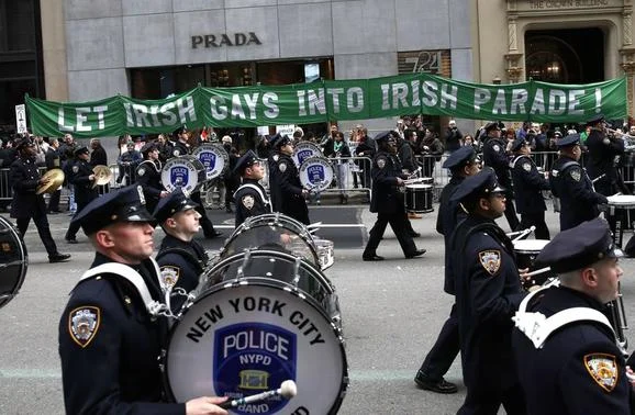First gay group marches in NYC St. Patrick’s Day parade, protests seek more