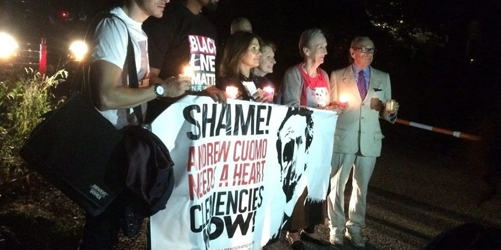 Liberal Democratic Club, New Yorkers hold rally outside Gov. Andrew Cuomo's home in Mount Kisco