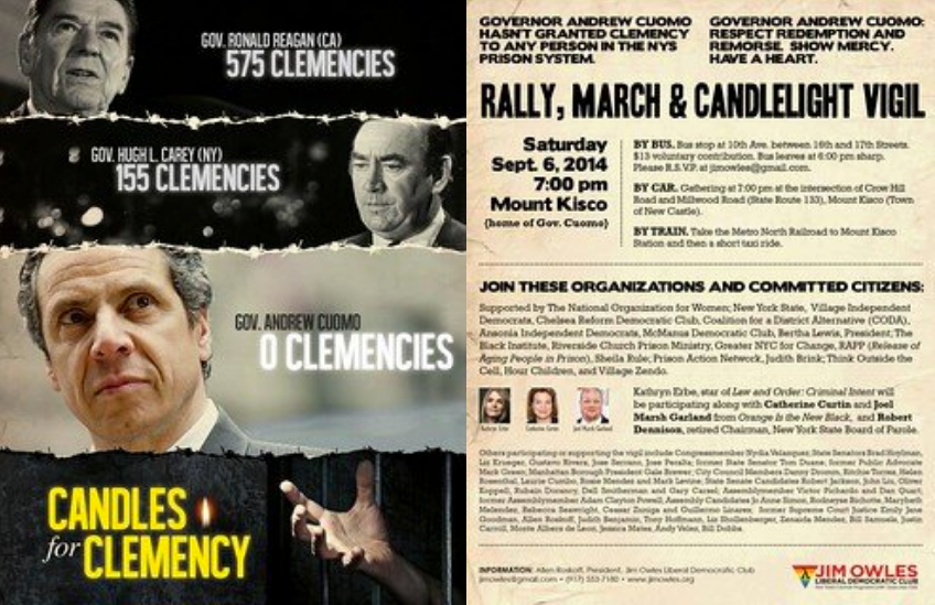 Dems Participate in Pre-Primary ‘Candles for Clemency’ Demo in Cuomo’s Backyard