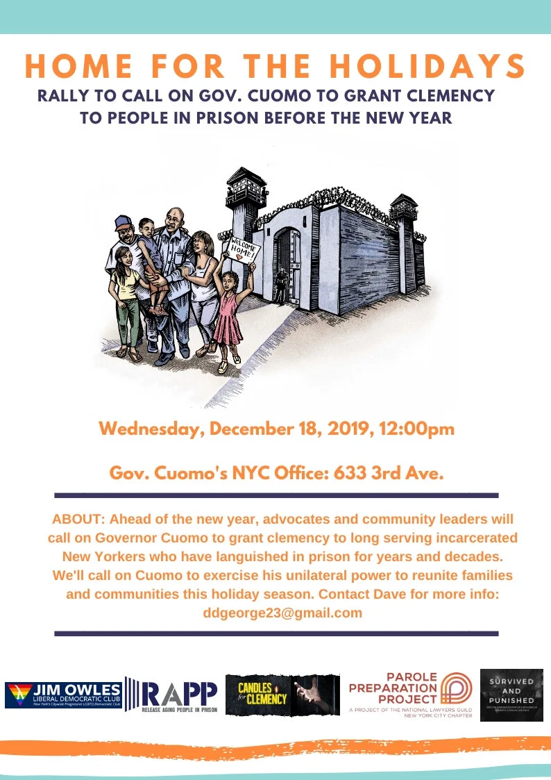 Home for the Holidays: Rally to Call Gov. Cuomo to Grant Clemency