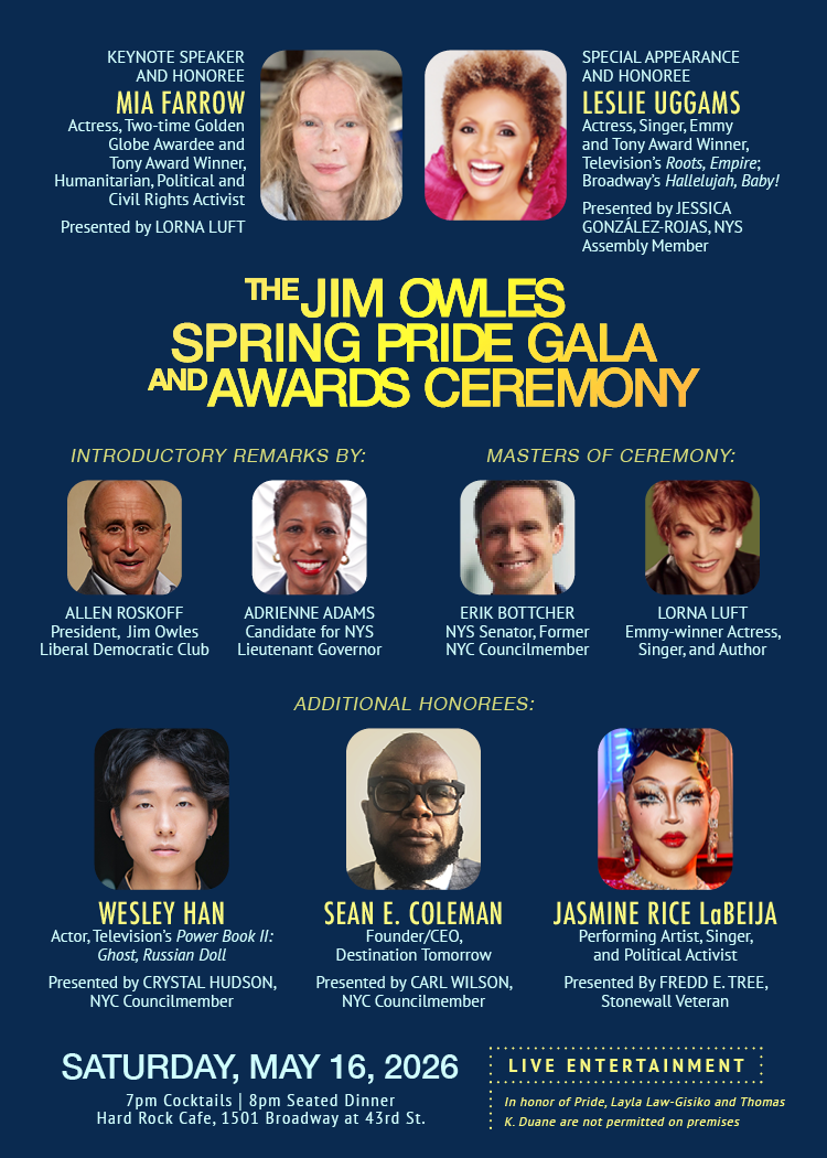 Jim Owles Spring Pride Gala 2026
