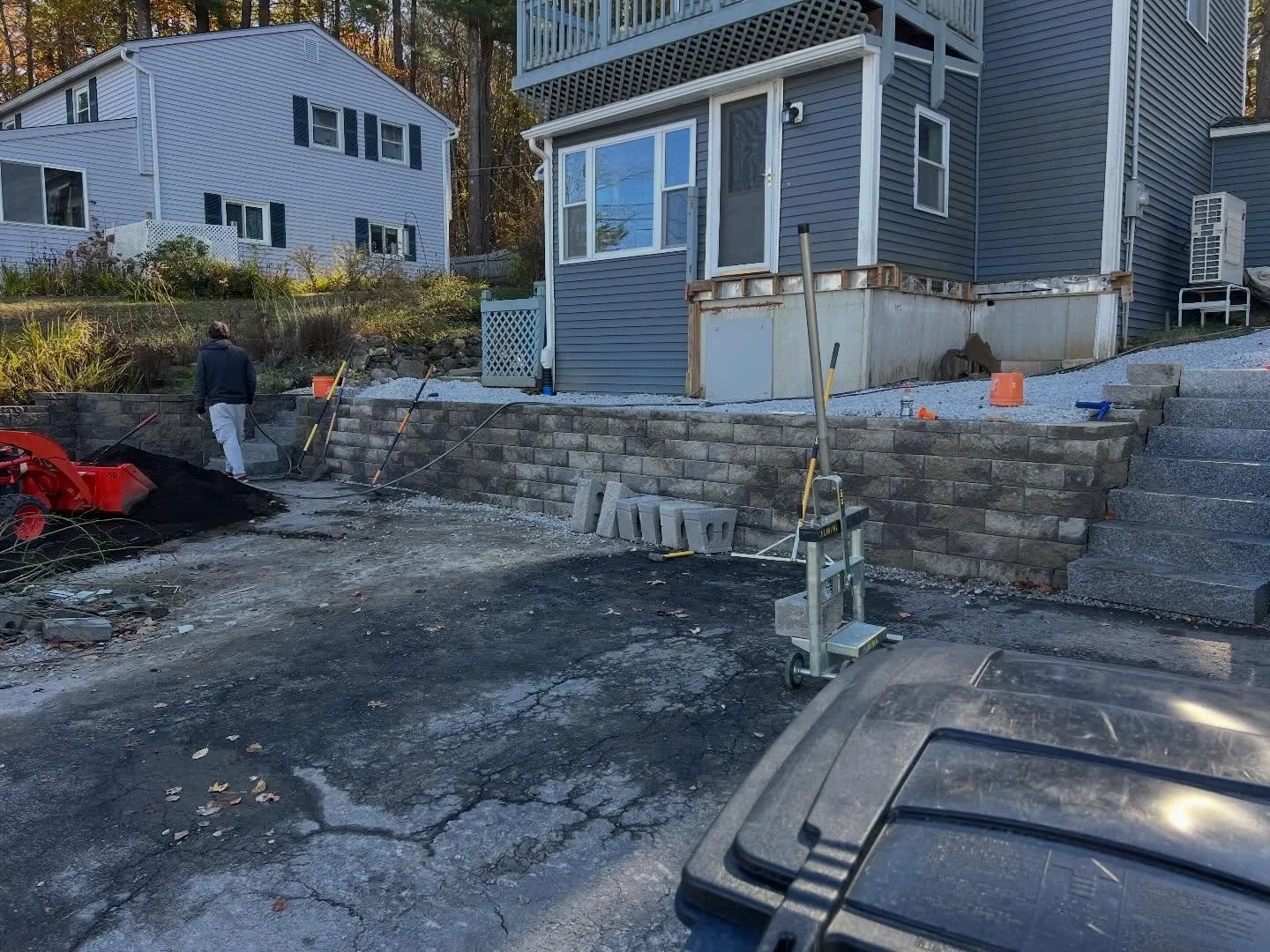 Derry retaining wall project
