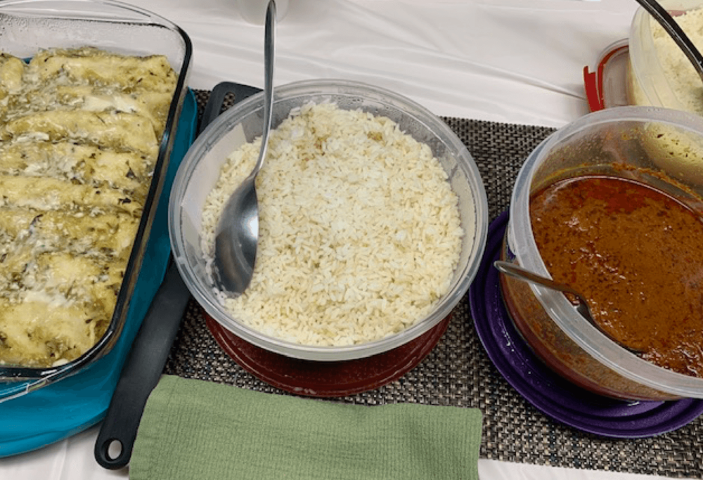 White Rice to go with Beef Stew Next to It – Chiazam, Nigeria