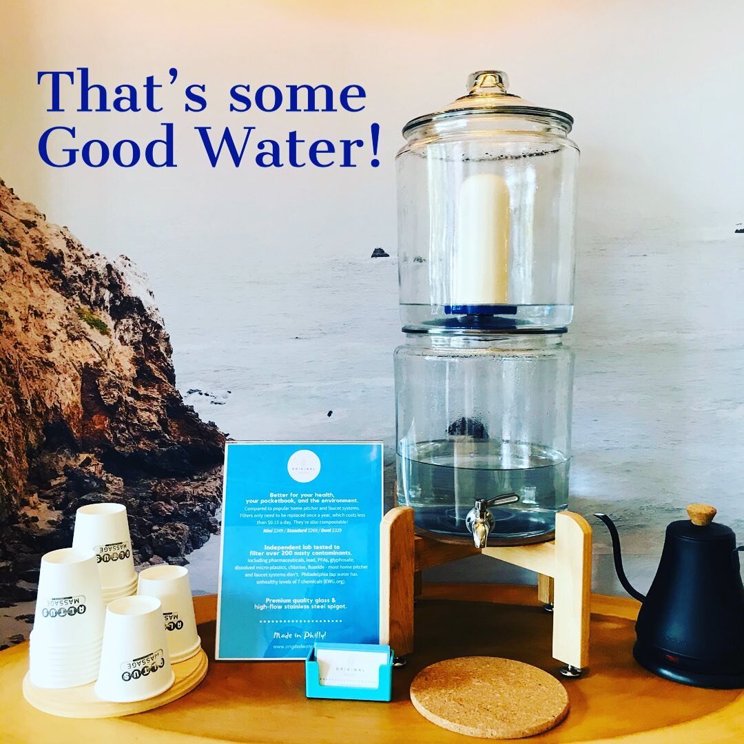 The Suns back, baby! Good day to talk healthy habits. So you&rsquo;re drinking water but is it good,clean water? ORIGINAL WATERS can help with that. This filtration system was developed and made right here in Philly 🤩 and really hits the mark. Not t