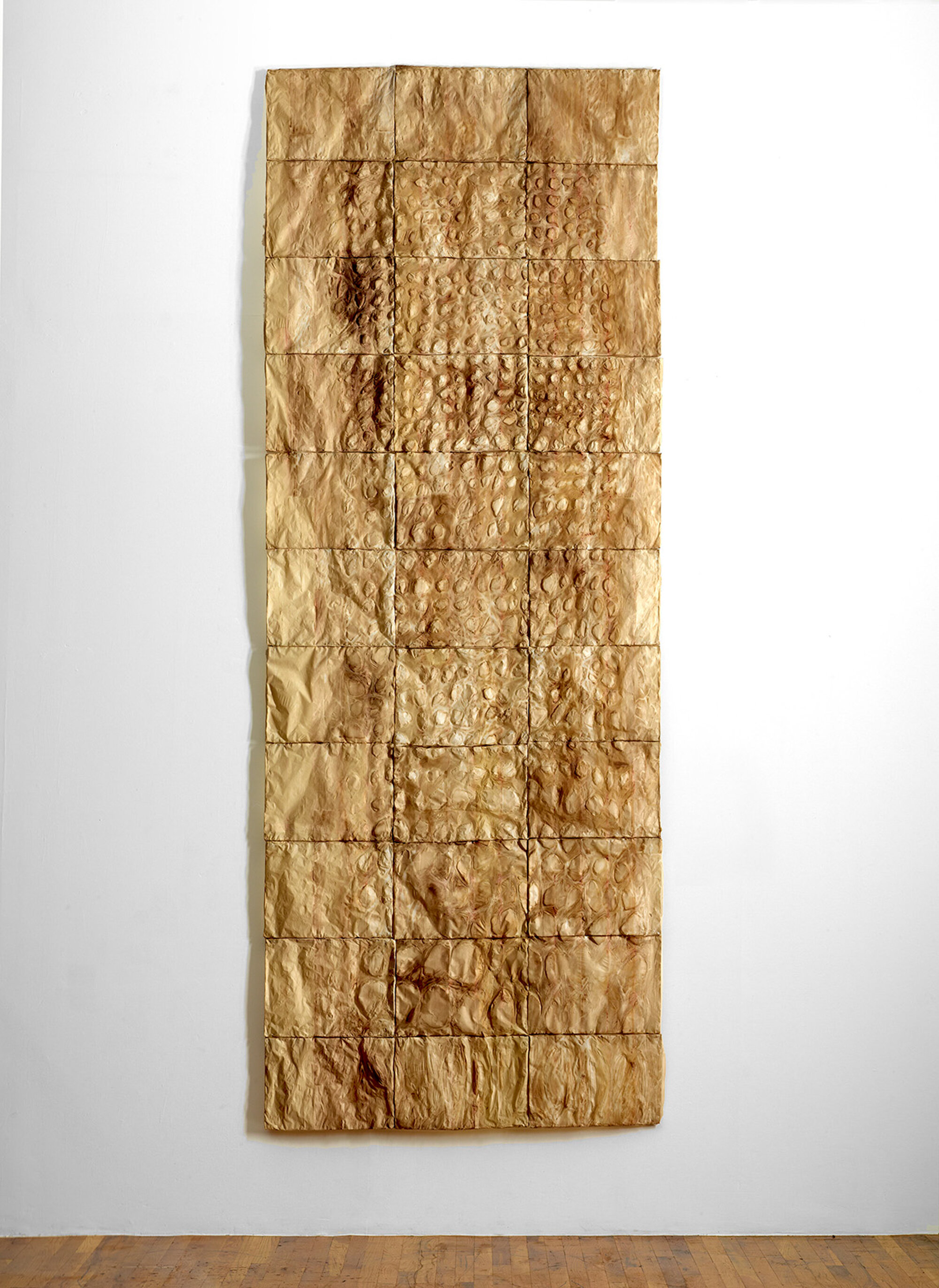       Hemorrhaging Cedar , 2012 Cast abaca paper 139 x 52 x 2 in.    MORE IMAGES   Yorkshire Sculpture Park  