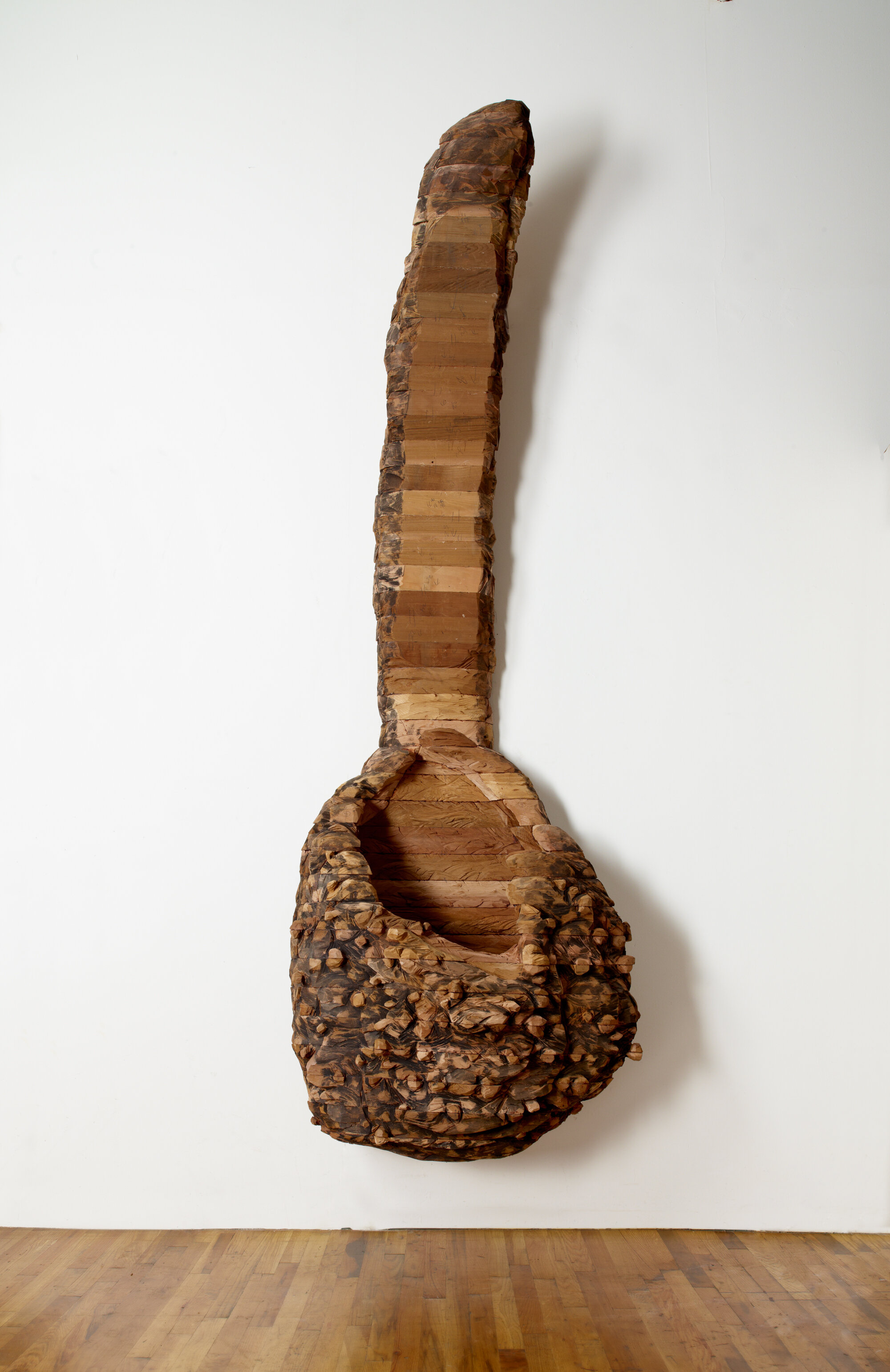       Spoon ladle , 2011 Cedar and pigment 130 x 41 x 17 in.    MORE IMAGES   Galerie Lelong &amp; Co.  