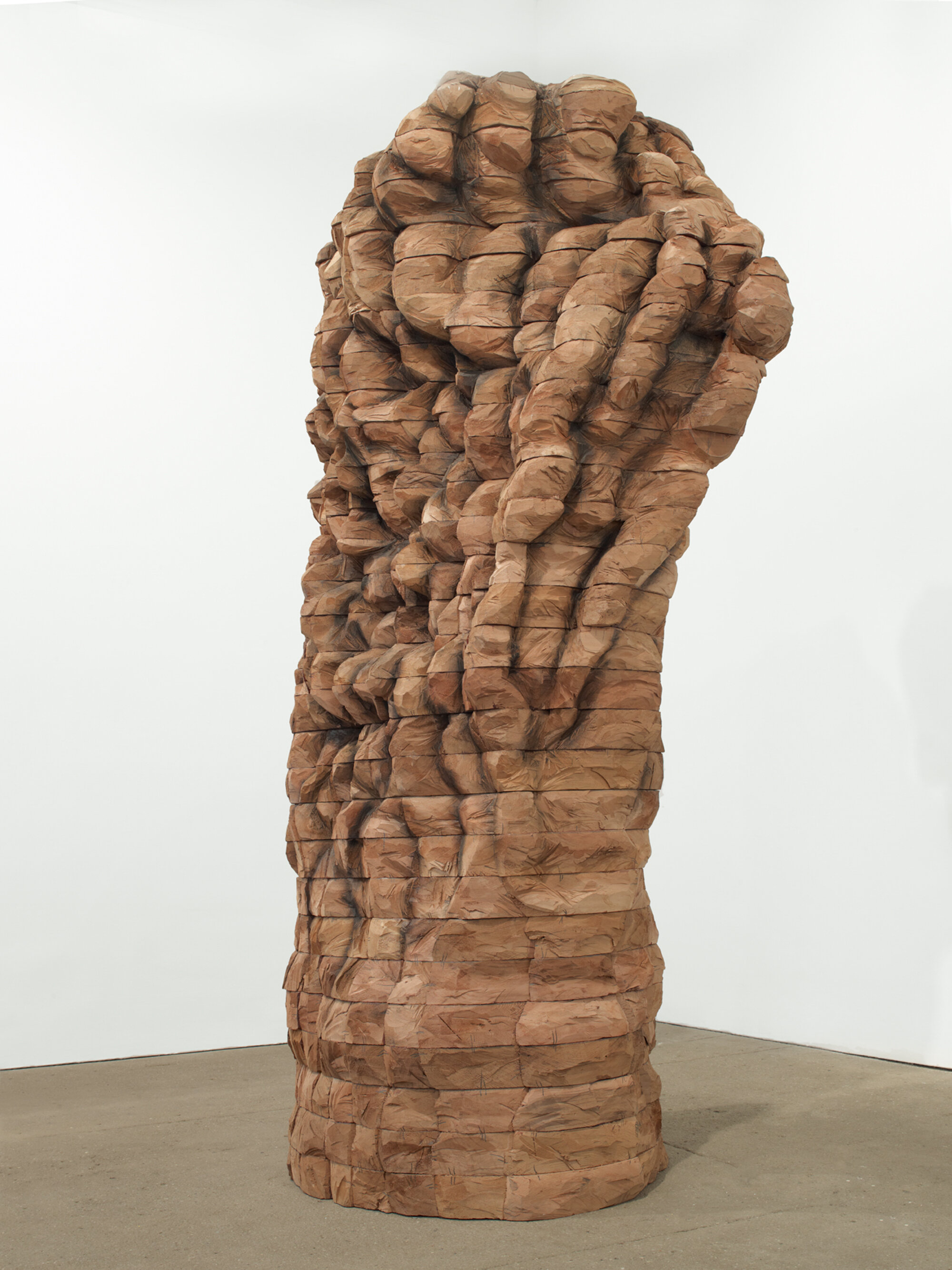      Moja , 2010 Cedar and graphite 102 x 49 x 44 in.    SCAD Museum of Art  