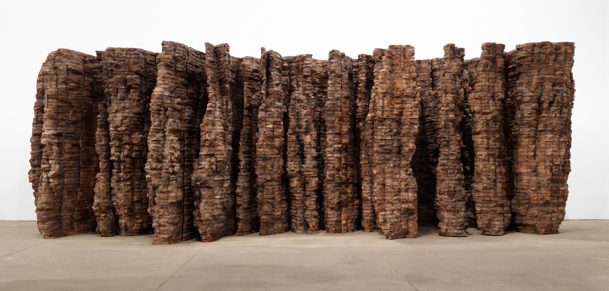       Blackened Word , 2008 Cedar and graphite 81 x 248 x 78 in.    MORE IMAGES   Yorkshire Sculpture Park  