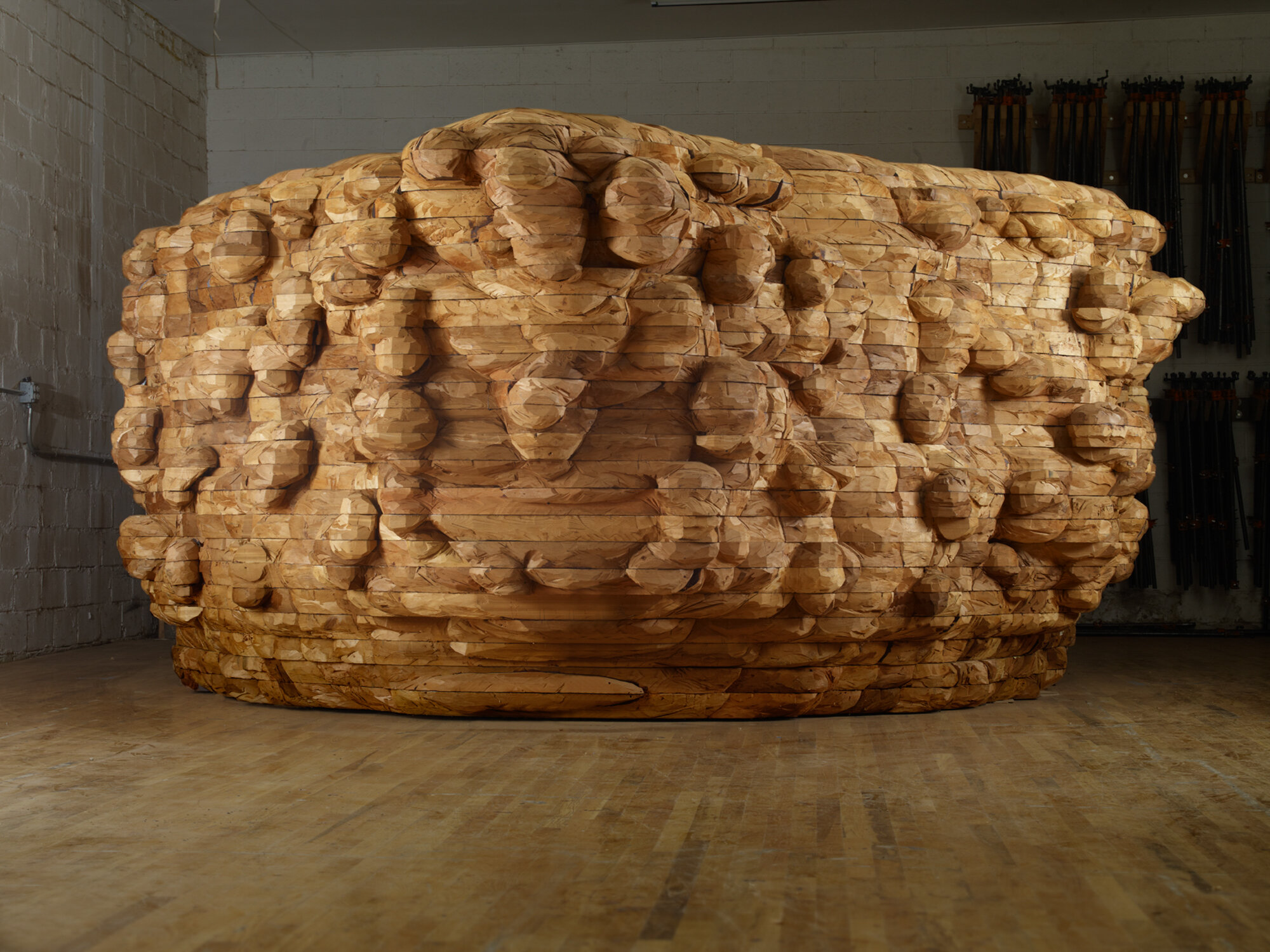       Large Bowl with Bąbelki , 2007-8 Cedar 75 x 231 x 175 in.    MORE IMAGES   Galerie Lelong &amp; Co.   