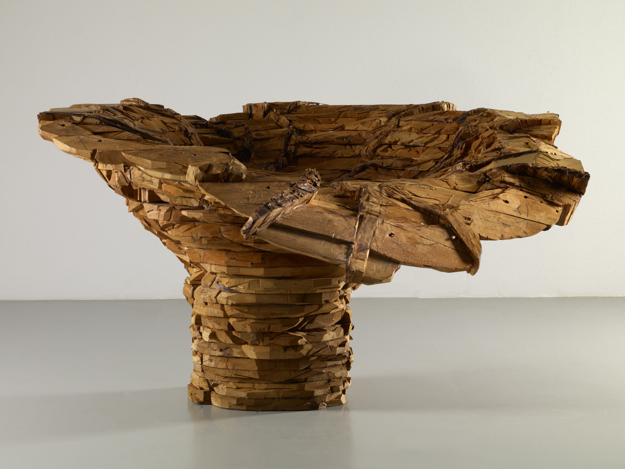       Exploding Bowl , 2005-2006 Cedar and graphite 46 x 37 x 38 in.    MORE IMAGES   Galerie Lelong &amp; Co.   