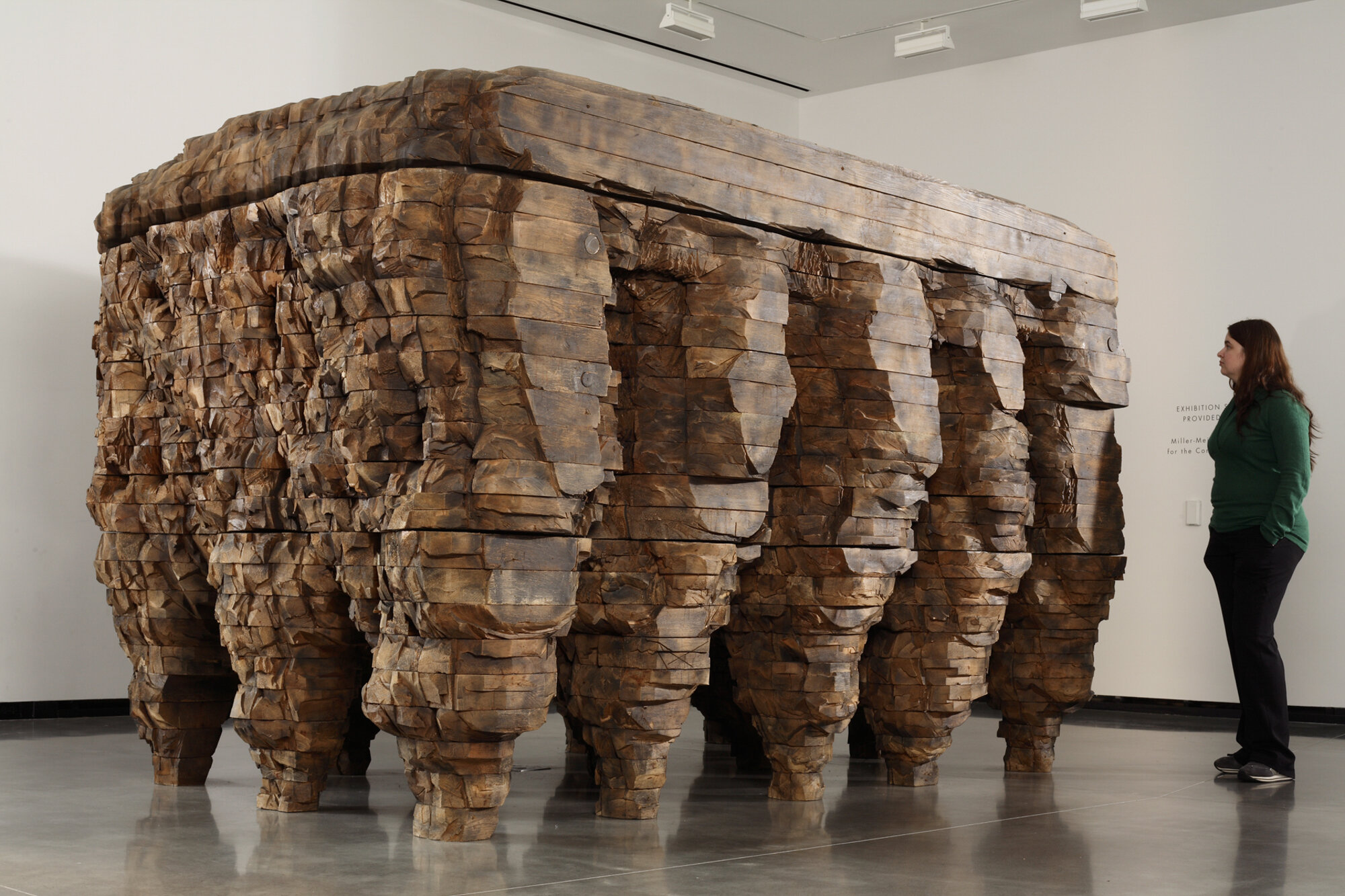       pod pacha , 2003 Cedar, graphite, and motor 80 x 89 x 140 in.    MORE IMAGES   Portland Art Museum   Galerie Lelong &amp; Co.  