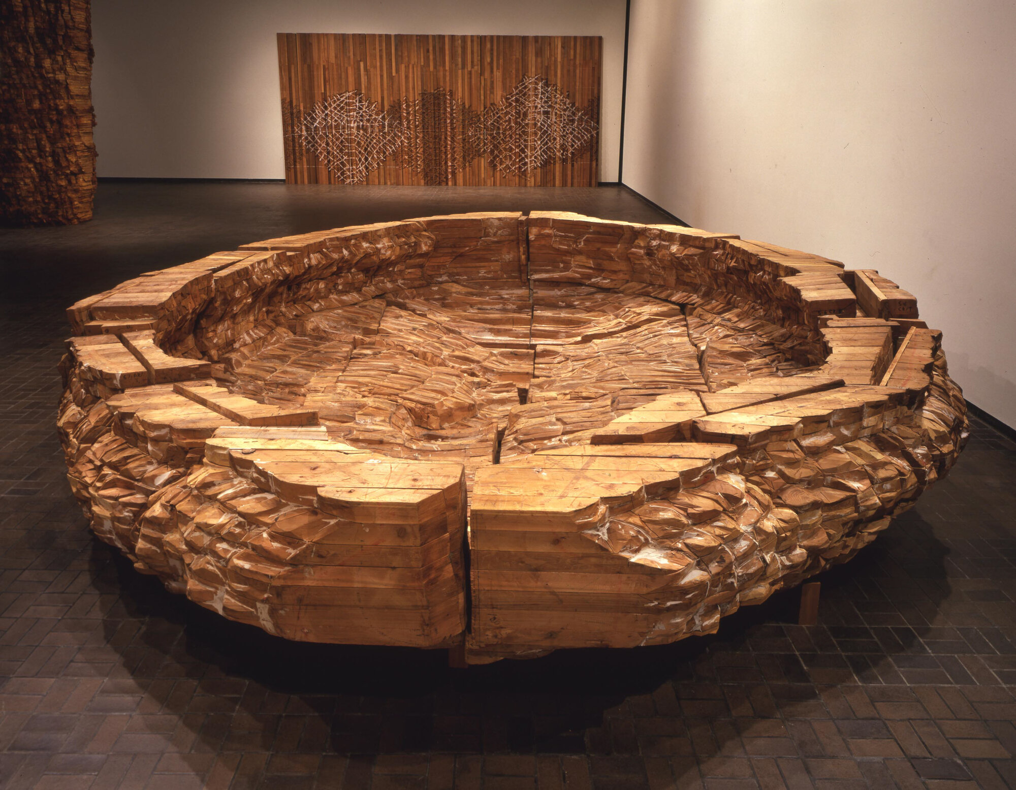       Can't Eat Black , 2001-2002 Cedar and bondo 56 x 216 x 212 in.    MORE IMAGES   Neuberger Museum of Art  