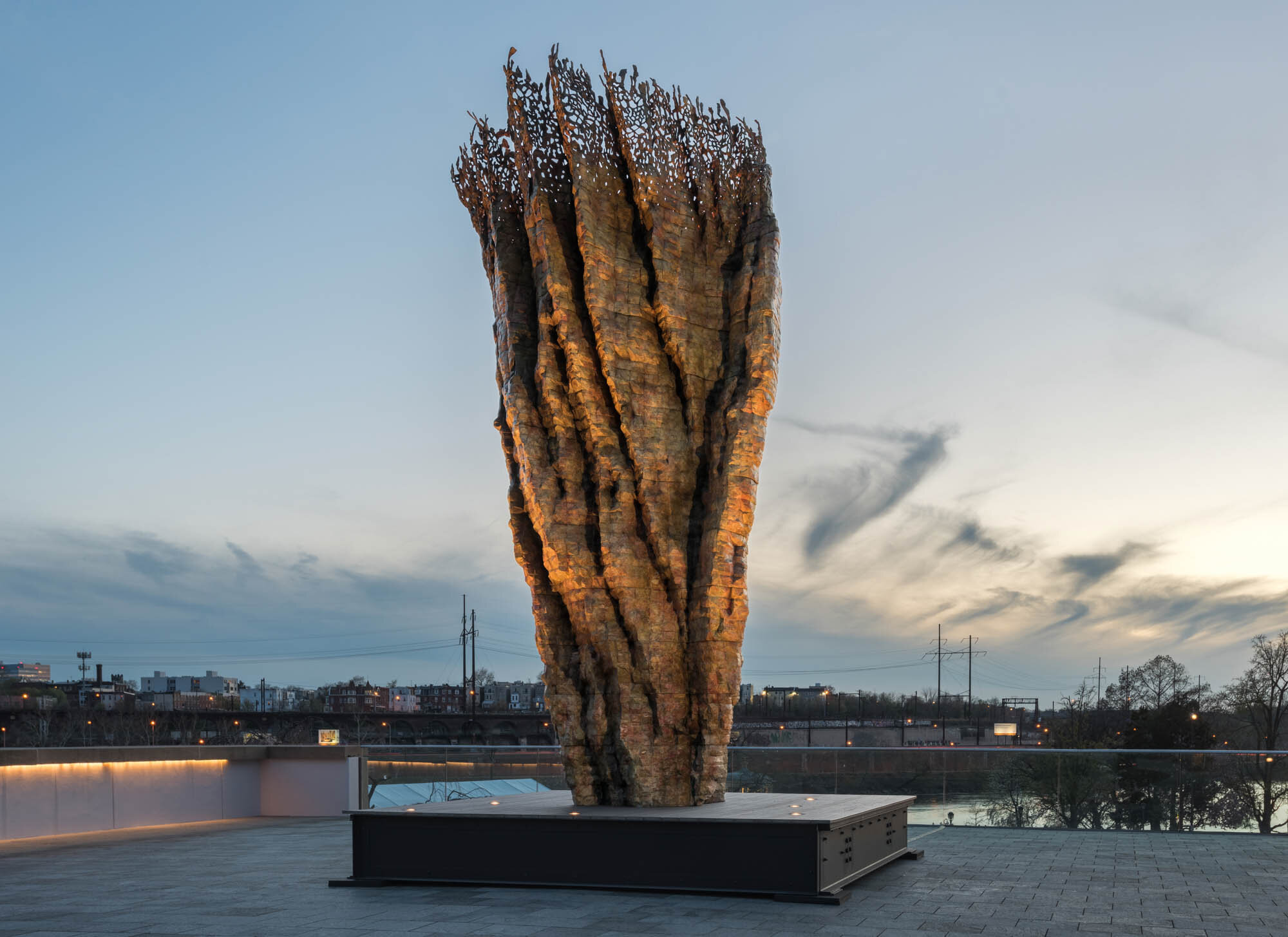       Bronze Bowl with Lace , 2018 Bronze 235 x 113 x 120 in. AP1 of 1AP, Edition of 3    MORE IMAGES   Philadelphia Museum of Art  