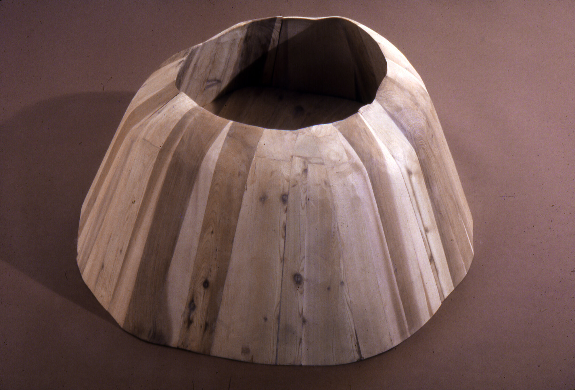       Untitled(hoop landscape) , 1976 Cedar 28 x 46 x 46 in.    Rosa Esman Gallery  