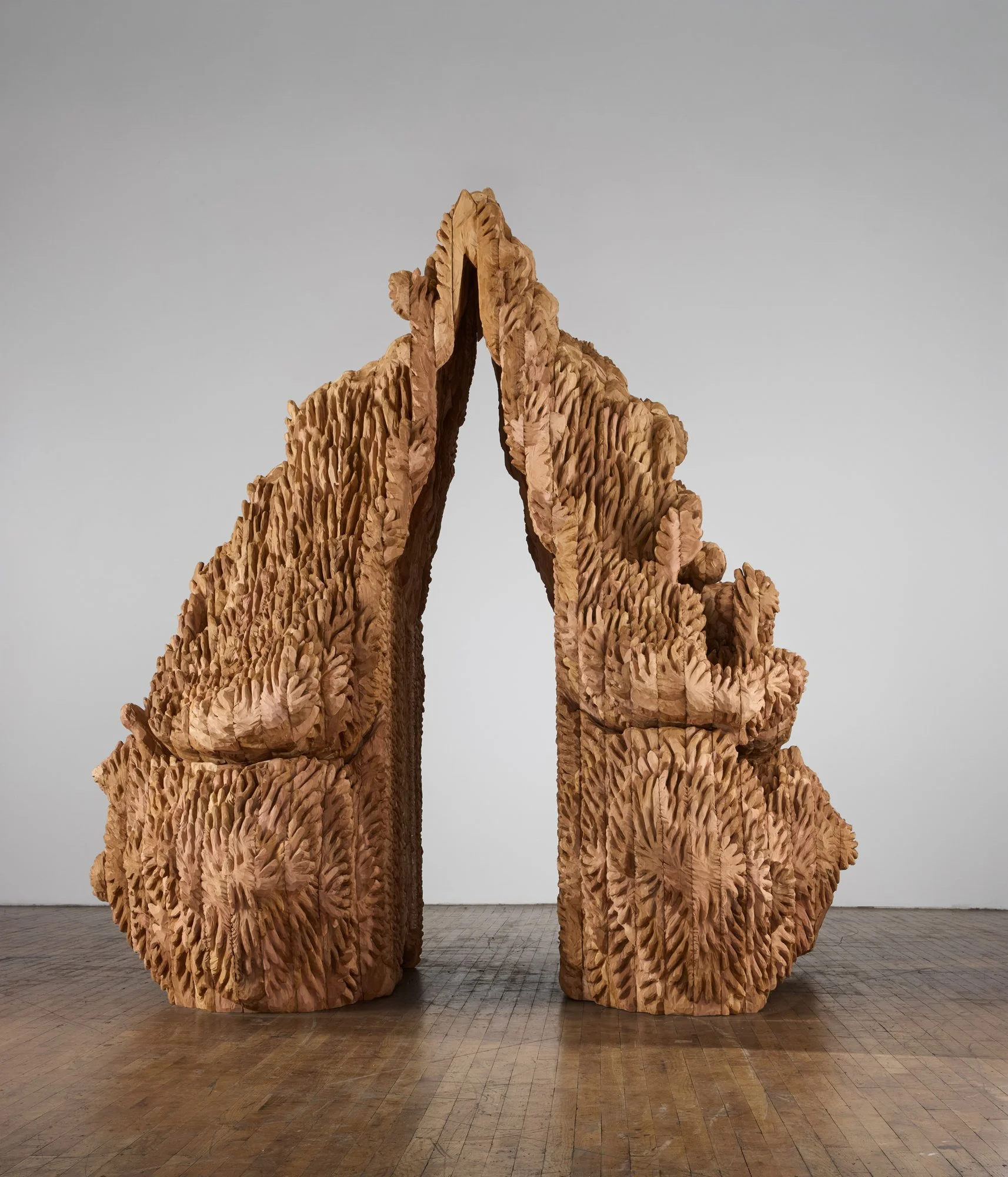  Untitled , 2024-2025 Cedar  123 x 109 x 90 in. 