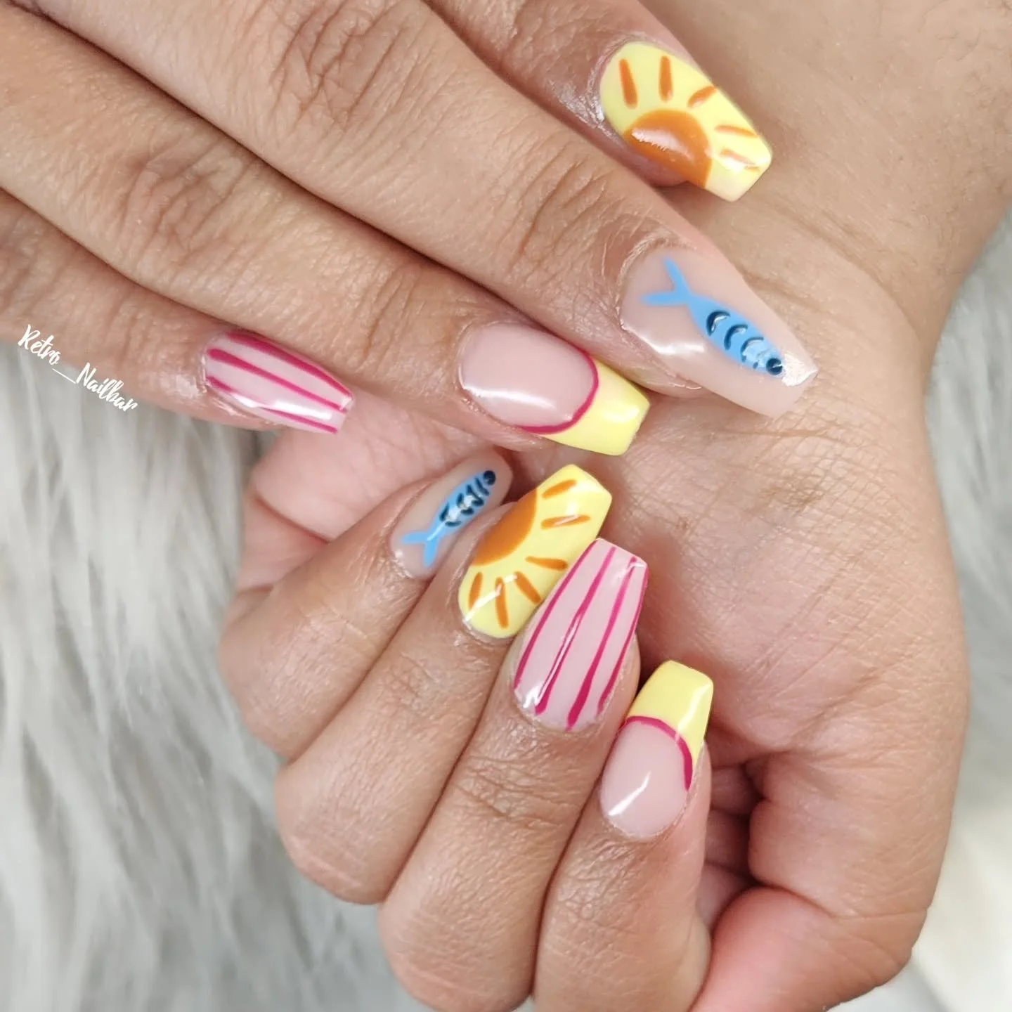 Acrylics for @3msw 

#retro_nailbar #tucsonnails #vacationnails #acrylicnails #nailartobsessed