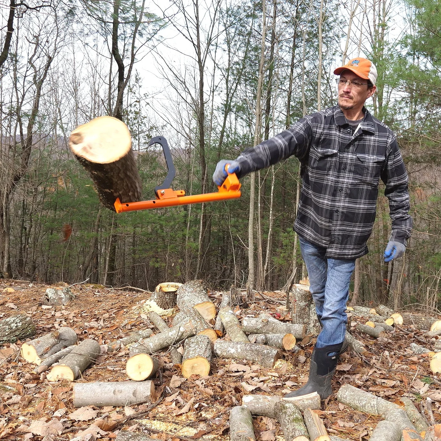 Clearing, Bucking, Splitting and Stacking Firewood