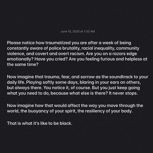 Not my words, but my thoughts and feelings exactly. I amended the last sentence to end at black, instead of black in America. We have more than one country on this earth that needs serious change. If this is hard for you, imagine how painful it is fo