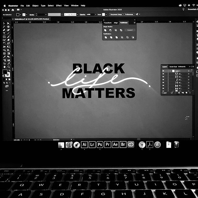 Not the way I originally anticipated using this handwritten life script design, but definitely the way I should. Soon come. #blacklifematters #blacklivesmatter #blackmatters