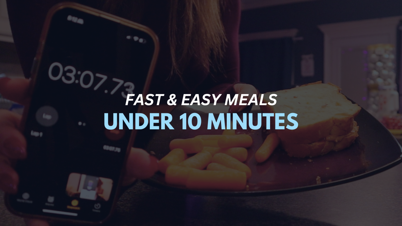 FAST &amp; EASY Healthy Meals That Take Under 10 Minutes | Great for Low Energy Days