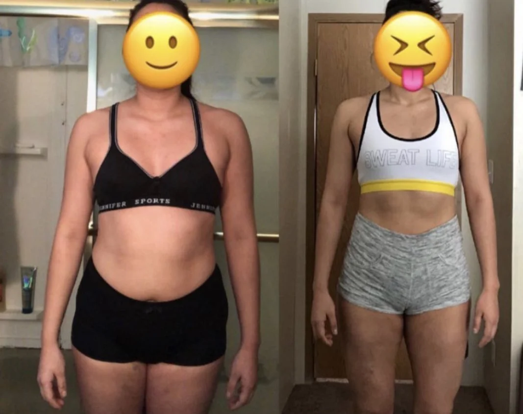 example 3: Flex Club client fat loss results — strength training and cardio combined
