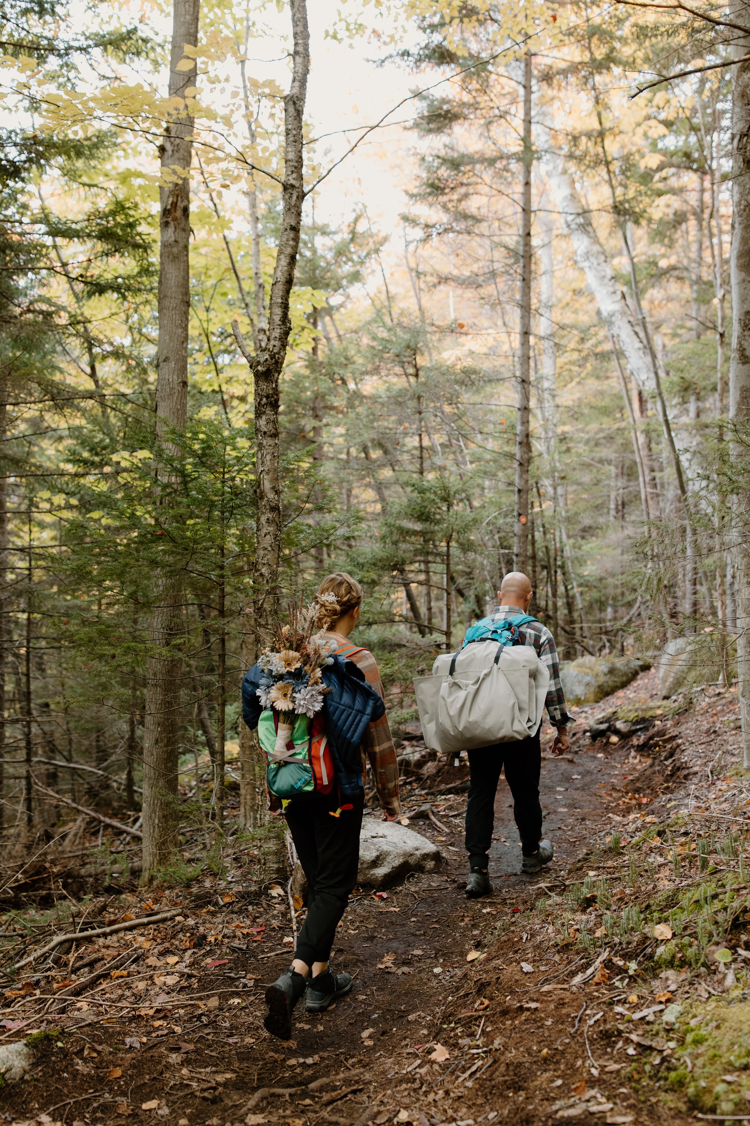 How to Hike with a Wedding Dress for an Elopement — Juliana Renee  Photography