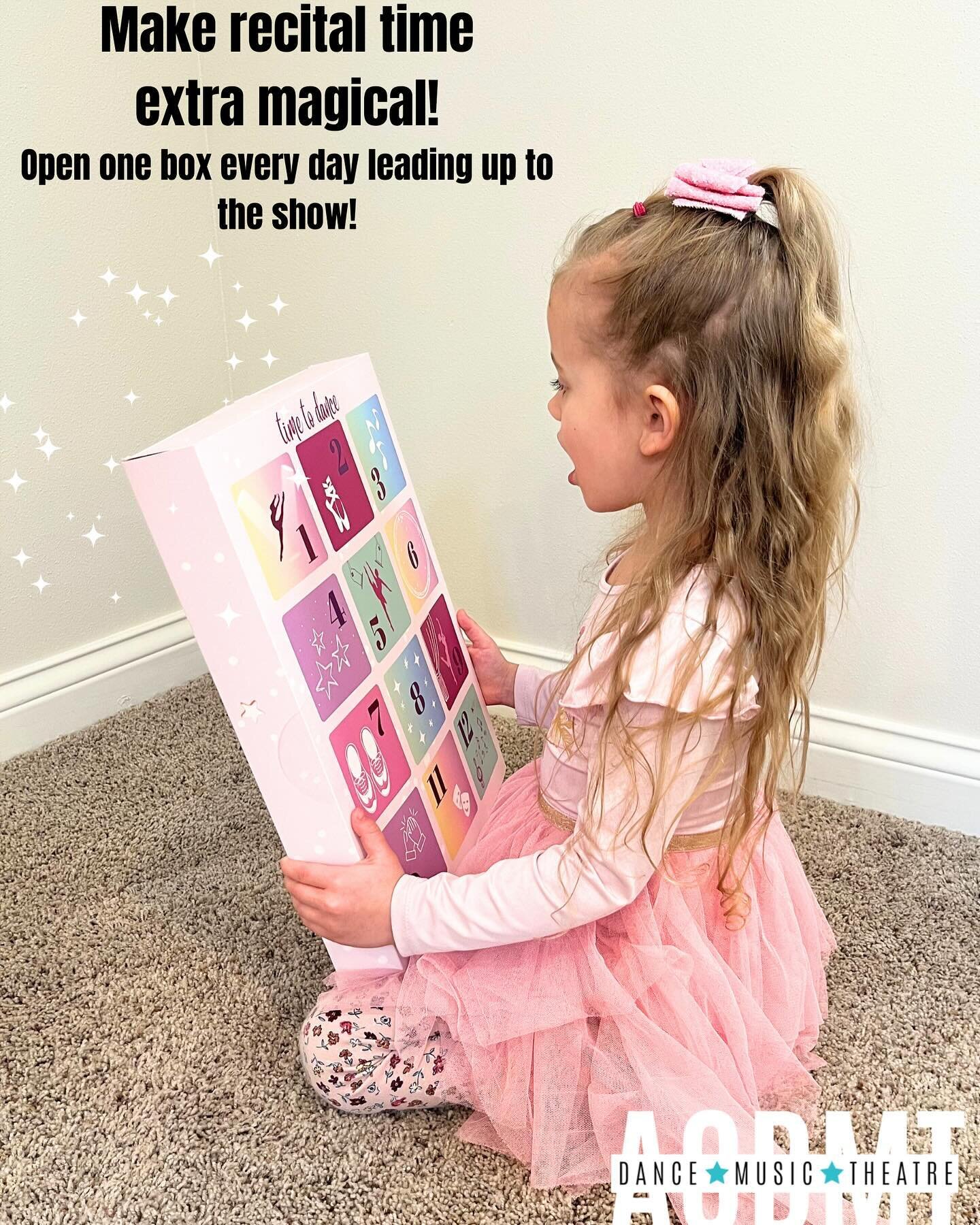 Tonight (February 18) is the last night to order your Recital Countdown surprise box!! Order with the link in bio! 🤩