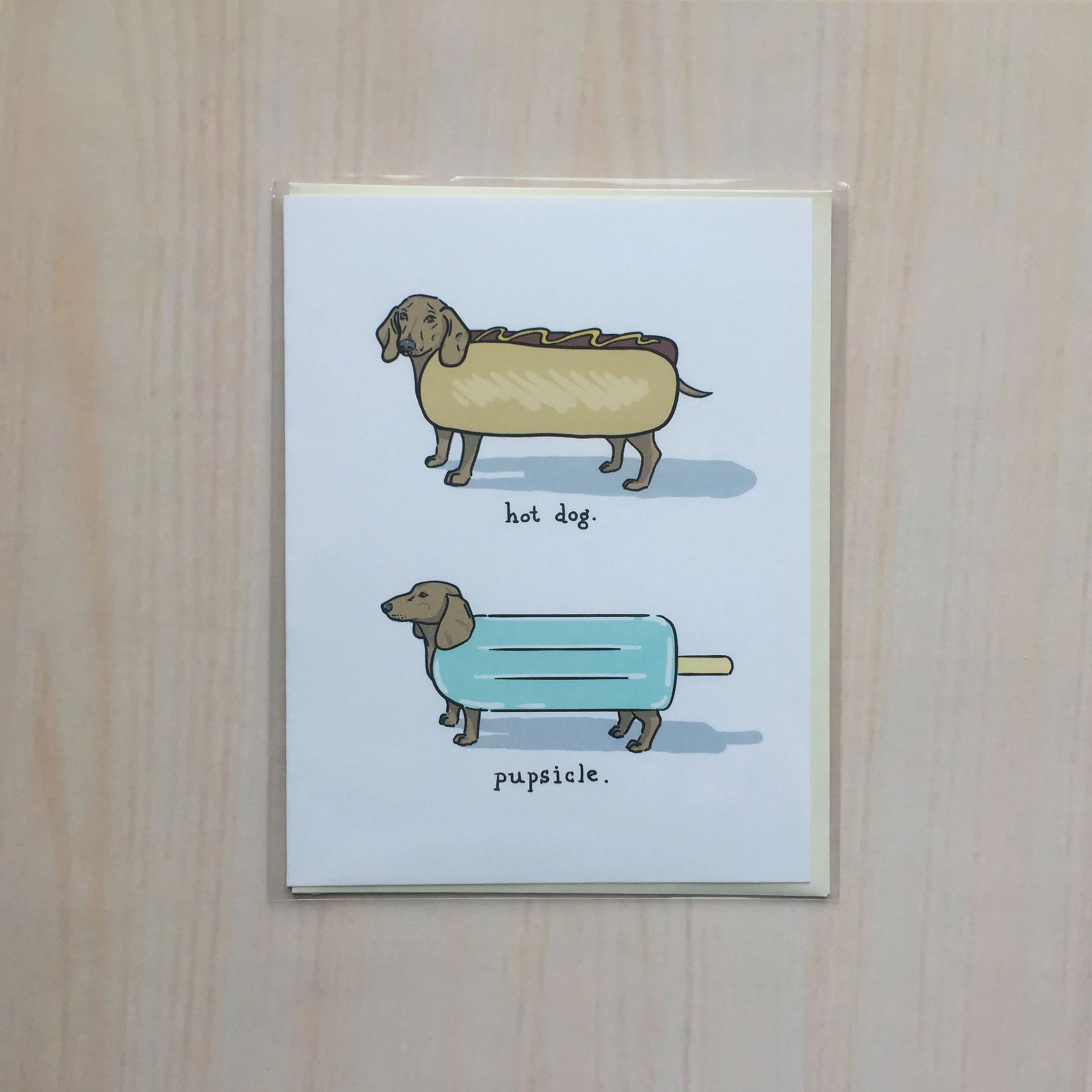 Dogs of Summer Size: 4”x5” Printing: digital Inside: blank Envelope: cream