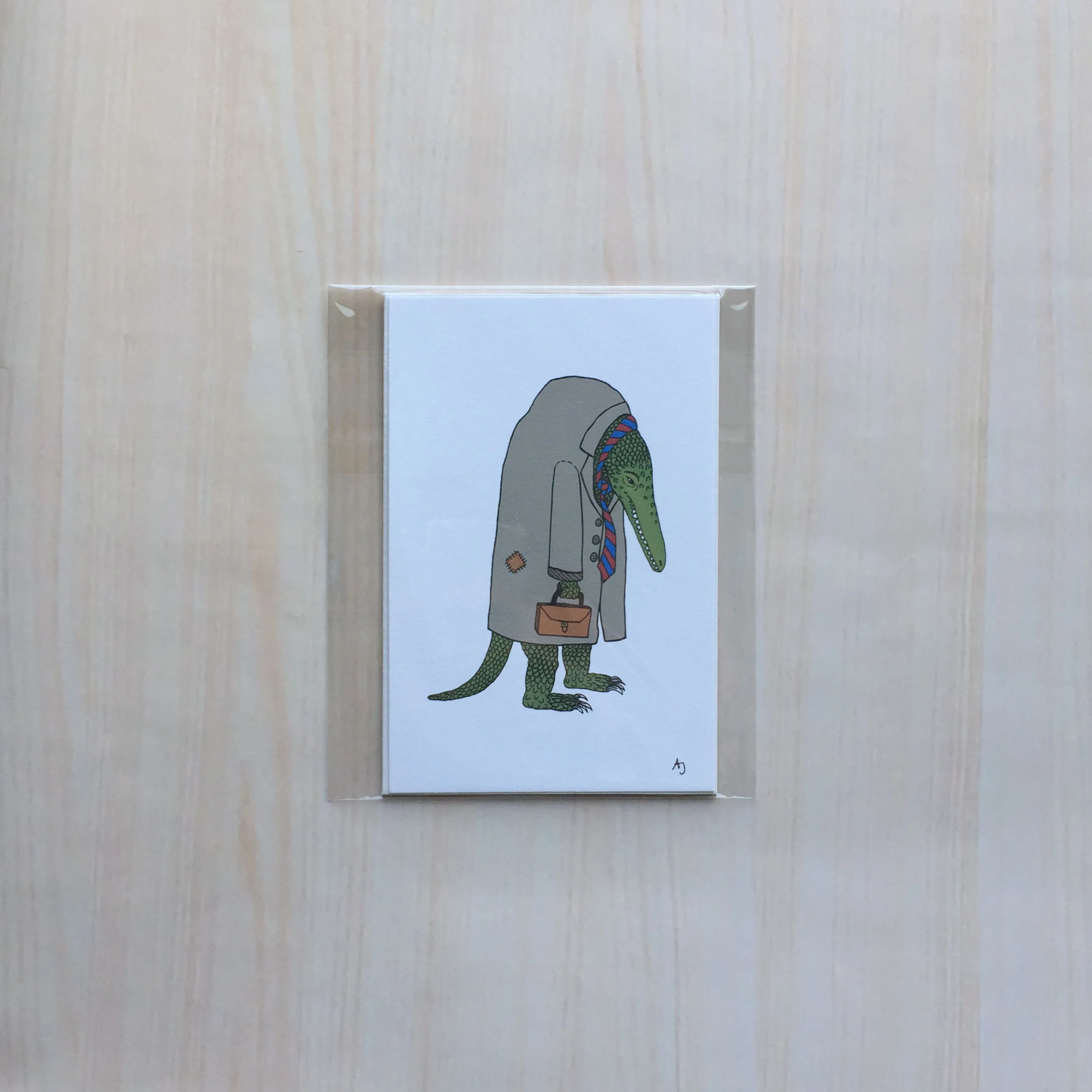 The Salaryman Size: 5”x7” Printing: digital Paper: bristol Original Medium: ink & digital Editions: open