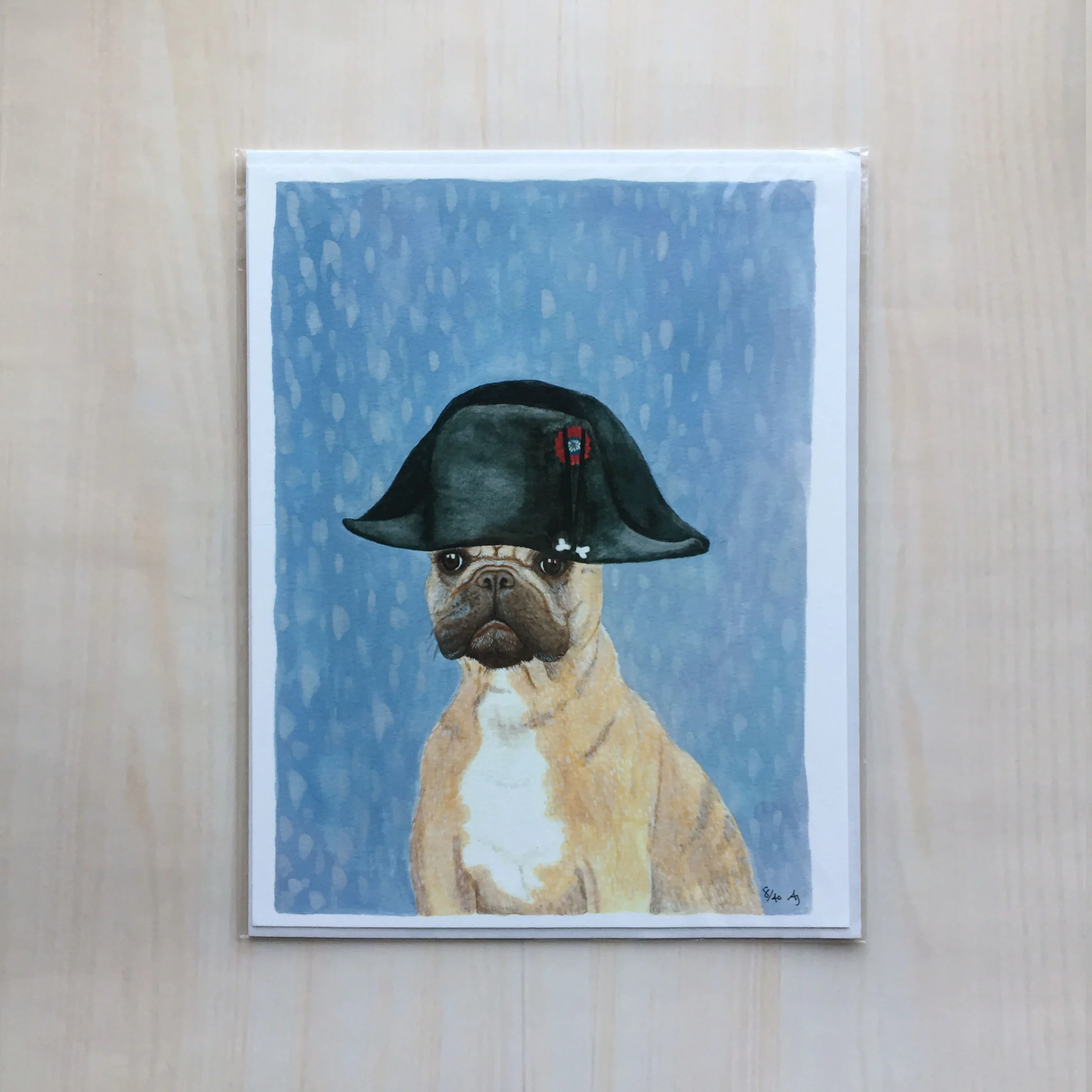 Napoleon “Bone” Apart Size: 8.5”x11" Printing: digital Paper: velvet Original Medium: gouache Editions: limited to 40